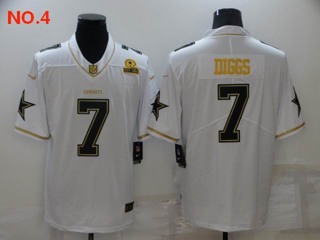 Men's Dallas Cowboys #7 Trevon Diggs Jerseys NO.4;